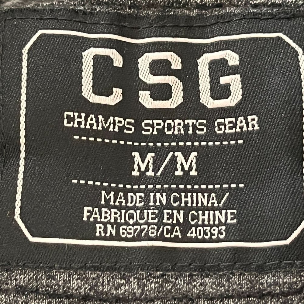Champs‎ Sports Gear CSG Sweater Hoodie Mens Medium Gray Pullover Zip Up Jacket - Picture 9 of 11